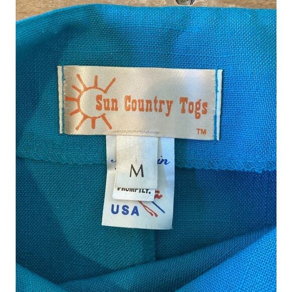 Vintage Sun Country Togs Dolman Sleeve Cinch Waist Fringed Detail Dress Medium - Picture 3 of 7